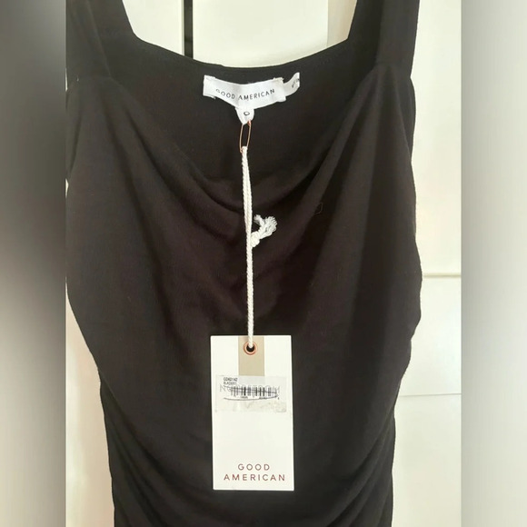 Good American Ruched Maxi Dress Size 0 NWT - Picture 9 of 9